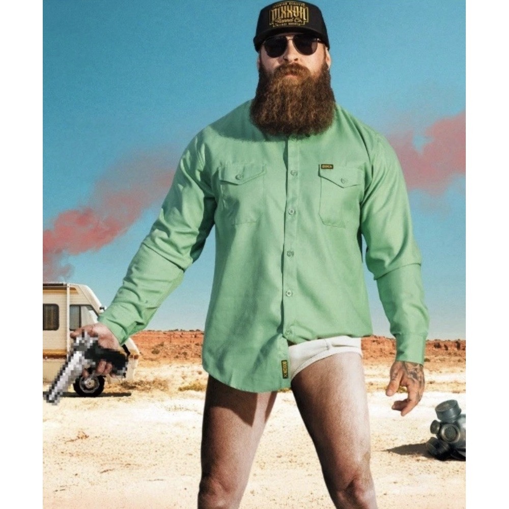 NEW! DIXXON Flannel "The Heisenberg" Breaking Bad Walter White Tribute Sz L